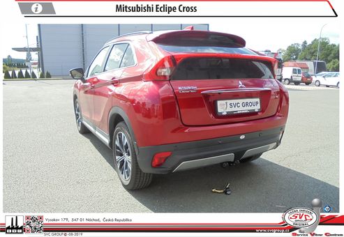 Tažné zařízení Mitsubishi Eclipse Cross
Maximální zatížení 120 kg
Maximální svislé zatížení bottom kg
Katalogové číslo 002-299