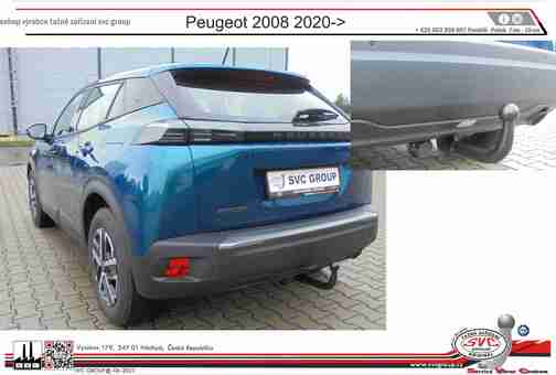 Tažné zařízení Peugeot 2008 2020+
Maximální zatížení 85 kg
Maximální svislé zatížení bottom kg
Katalogové číslo 003-512