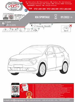 Tažné zařízení Sportage
Maximální zatížení 105 kg
Maximální svislé zatížení bottom kg
Katalogové číslo 1.002-509