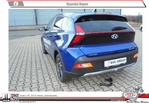Tažné zařízení Hyundai Bayon
Maximální zatížení 85 kg
Maximální svislé zatížení bottom kg
Katalogové číslo 1.003-514