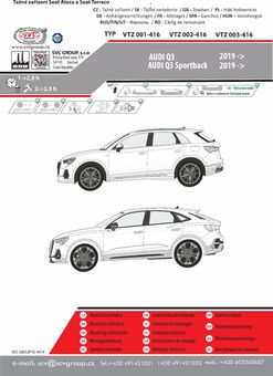 Tažné zařízení Audi Q3 + Sportback
Maximální zatížení 145 kg
Maximální svislé zatížení bottom kg
Katalogové číslo 001-416