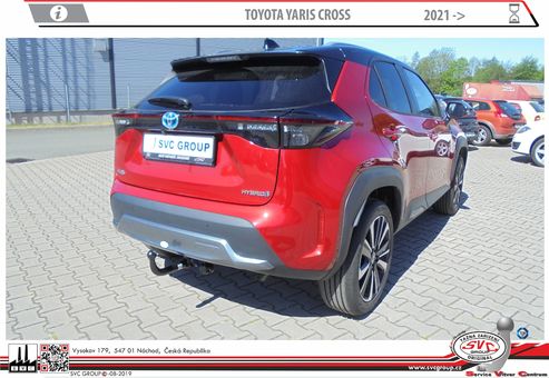 Tažné zařízení Toyota Yaris Cross  04/2021-
Maximální zatížení 95 kg
Maximální svislé zatížení bottom kg
Katalogové číslo 003-519