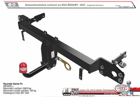 Tažné zařízení Hyundai Santa FE 2020 >
Maximální zatížení 120 kg
Maximální svislé zatížení bottom kg
Katalogové číslo 001-520