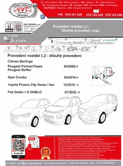 Tažné zařízení Fiat Doblo  2022-
Maximální zatížení 95 kg
Maximální svislé zatížení bottom kg
Katalogové číslo 101-229