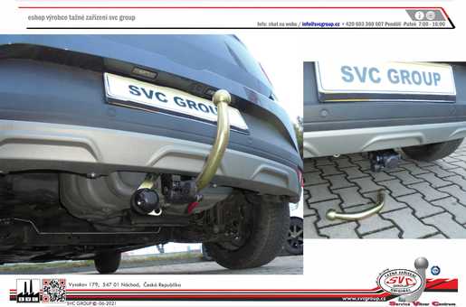 Tažné zařízení Dacia Sandero + Stepway
Maximální zatížení 80 kg
Maximální svislé zatížení bottom kg
Katalogové číslo 002-523