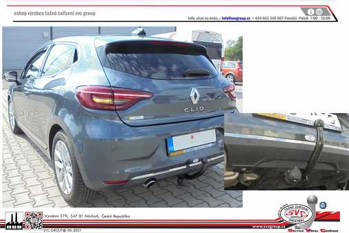 Tažné zařízení Renault Clio  2019
Maximální zatížení 80 kg
Maximální svislé zatížení bottom kg
Katalogové číslo 001-523
