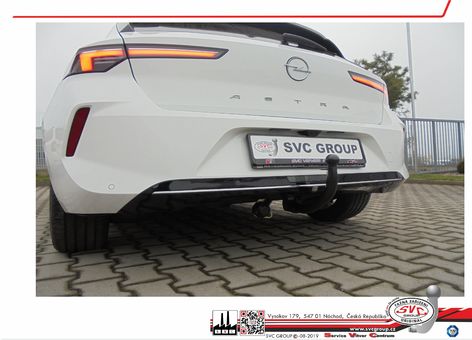 Tažné zařízení Opel Astra L
Maximální zatížení 95 kg
Maximální svislé zatížení bottom kg
Katalogové číslo 003-525