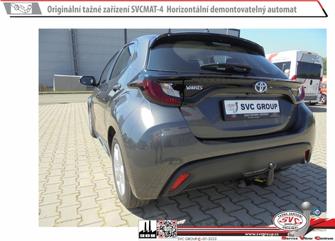 Tažné zařízení Toyota Yaris  6/2020-
Maximální zatížení 65 kg
Maximální svislé zatížení bottom kg
Katalogové číslo 004-528