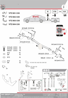 Tažné zařízení Nissan Townstar
Maximální zatížení 95 kg
Maximální svislé zatížení bottom kg
Katalogové číslo 001-530