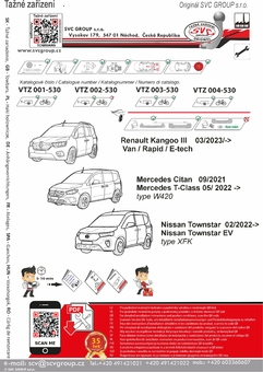 Tažné zařízení Mercedes Citan 2021-
Maximální zatížení 95 kg
Maximální svislé zatížení bottom kg
Katalogové číslo 002-530