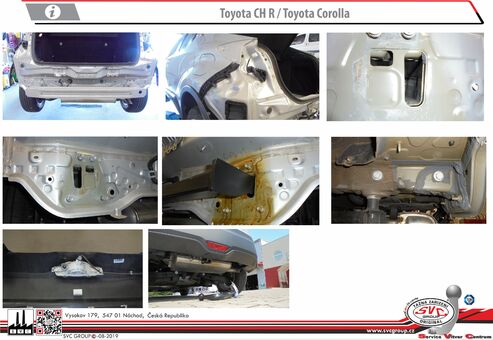 Tažné zařízení Toyota C-HR  2016 -
Maximální zatížení 90 kg
Maximální svislé zatížení bottom kg
Katalogové číslo 003-503