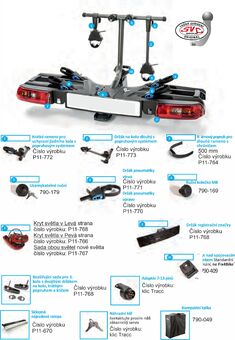 Nosič kol pro tažné zařízení Tracc