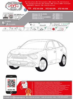 Tažné zařízení C4X
Maximální zatížení 100 kg
Maximální svislé zatížení bottom kg
Katalogové číslo 103-558