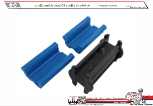 Detailní popis produktu
Spojka plochých kabelů 2x0,75 obdélníkového průřezu. Slouží k rychlému napojení svítilen s vývodem speciálním plochým kabelem do kabelového svazku se stejným kabelem. Může sloužit také jako propojka kabelů při potřebě nastavení nebo odbočení z hlavního svazku. Kompatibilní se systémem quick snap.
Zapojení SNAP-IN koncovky:

pin označený 