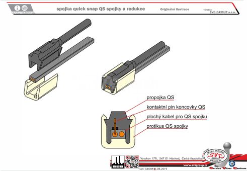 Detailní popis produktu
Spojka plochých kabelů 2 x 0,75 na 150 obdélníkového průřezu. 
 QS 75 Modré a 150 bílé celková délka redukce 150mm