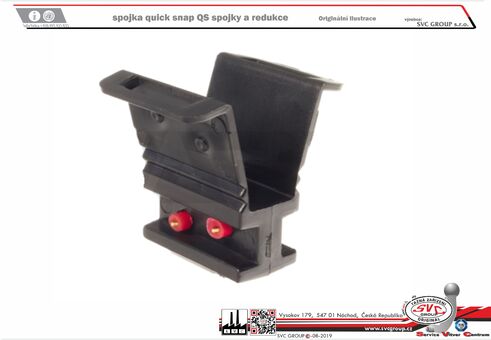 Detailní popis produktu1,5 obdélníkového průřezu. Slouží k rychlému napojení svítilen s vývodem speciálním plochým kabelem do kabelového svazku se stejným kabelem. Může sloužit také jako propojka kabelů při potřebě nastavení nebo odbočení z hlavního svazku. Kompatibilní se systémem quick snap.
Zapojení SNAP-IN koncovky:

pin označený 