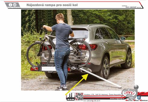 Nájezdová teleskopická rampa 