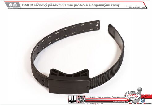  TRACC ráčnový pásek 500 mm pro kola s objemnými rámy 