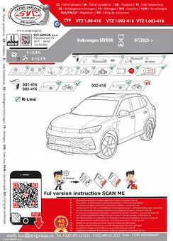 Tažné zařízení VW Tayron
Maximální zatížení 145 kg
Maximální svislé zatížení 2700 kg
Katalogové číslo 1.001-416