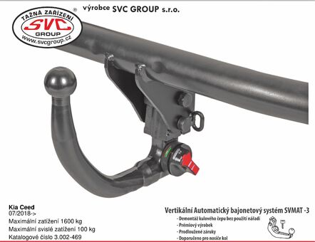 Kia Ceed
07/2018->
Maximální zatížení 1600 kg
Maximální svislé zatížení 100 kg
Katalogové číslo 3.002-469