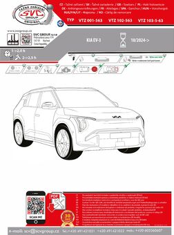 Tažné zařízení EV4
Maximální zatížení 1600 kg
Maximální svislé zatížení 106 kg
Katalogové číslo 002-563
