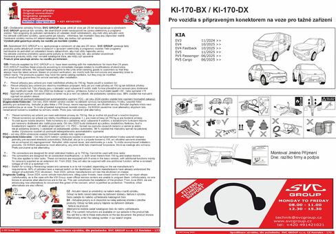 7 pólová elektro přípojka pro tažné zařízení originální  KI-170-Bx