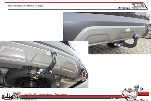 Tažné zařízení Tiggo 8 + EBRO 800
Maximální zatížení 1600 kg
Maximální svislé zatížení 125 kg
Katalogové číslo 001-566
