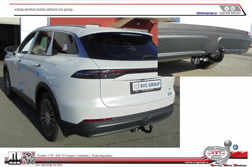 Tažné zařízení Chery Tiggo 9 + EBRO 900
Maximální zatížení 1600 kg
Maximální svislé zatížení 125 kg
Katalogové číslo 001-569