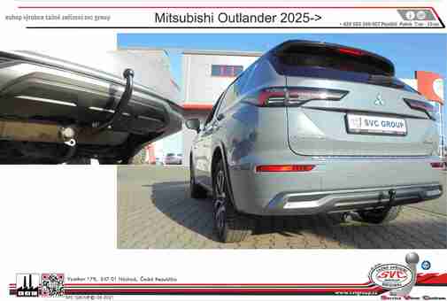 Tažné zařízení Mitsubishi Outlander
Maximální zatížení  kg
Maximální svislé zatížení  kg
Katalogové číslo 001-564