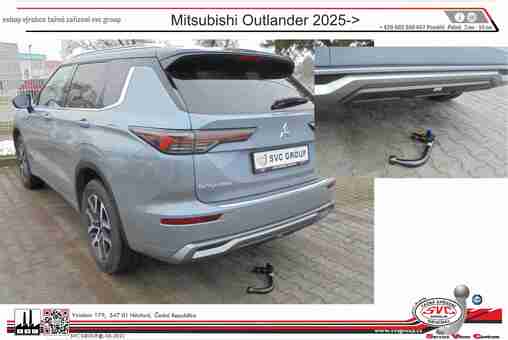 Tažné zařízení Mitsubishi Outlander
Maximální zatížení  kg
Maximální svislé zatížení  kg
Katalogové číslo 003-564