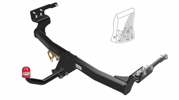 Tažné zařízení X TRAIL
Maximální zatížení 2350 kg
Maximální svislé zatížení 140 kg
Katalogové číslo 1.001-564