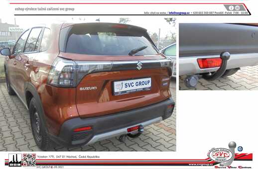 Tažné zařízení Suzuki S-Cross včetně 2WD+4WD a Hybrid
Maximální zatížení 100 kg
Maximální svislé zatížení bottom kg
Katalogové číslo 1.002-355