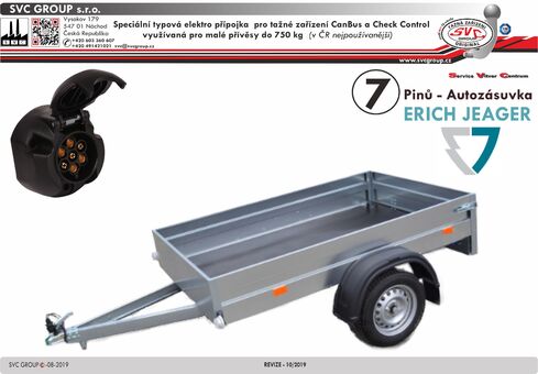 7 pinová elektro instalace tažné zařízení svc BO-044-688