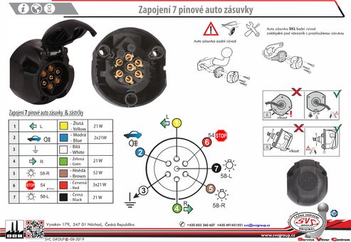 zapojení auto zásuvky 7
Dodavatel SVC GROUP