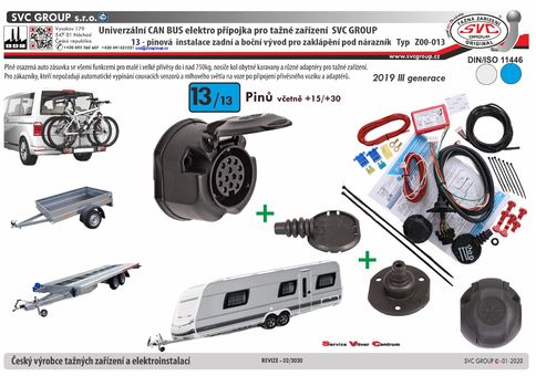 13 elektro instalace pro tažné zařízení Univerzální
Od SVC Group