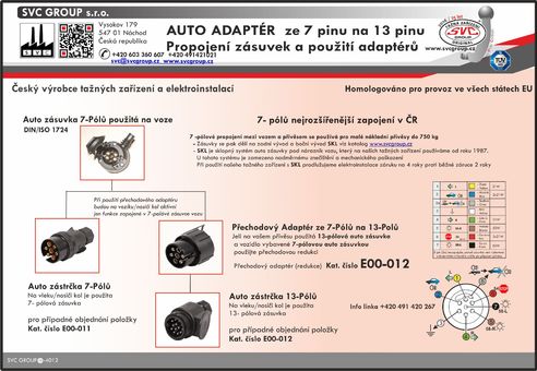 Redukce ze 7 pinů na 13 pinů
Dodavatel SVC GROUP 