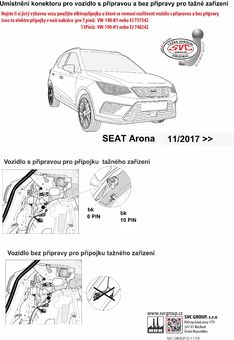 Rozlišení přípravy a bez přípravy vozidel koncernu VW 