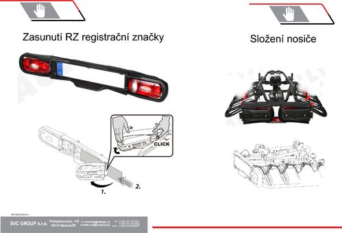 Upevnění registrační značky