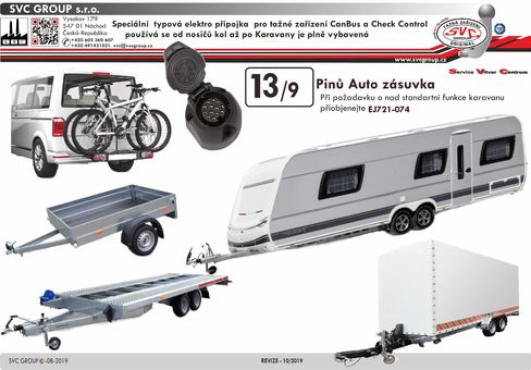 13 auto zásuvka pro tažné zařízení Jaeger tažné zařízení  EJ748400