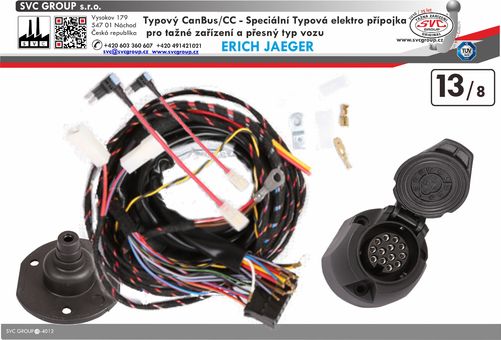 Elektro přípojka pro tažné zařízení SVC Jeager 13 EJ748966