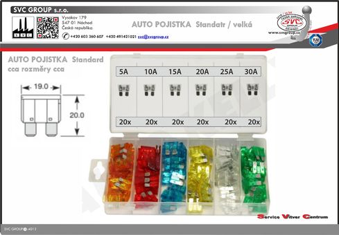 Pojistkový box standart 
Dodavatel SVC GROUP výrobce tažných zařízení