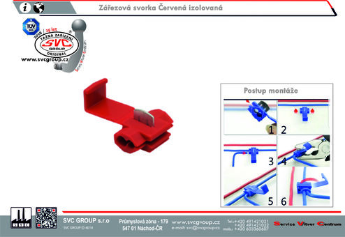 Propojka kabelů Červená 
Výrobce tažných zařízení SVC GROUP 