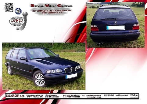 Tažné zařízení BMW 3-Serie Kombi Touring (E36) (vč. 4×4) (ne M - nárazník)E36 E36
Maximální zatížení 80 kg
Maximální svislé zatížení bottom kg
Katalogové číslo 017-002