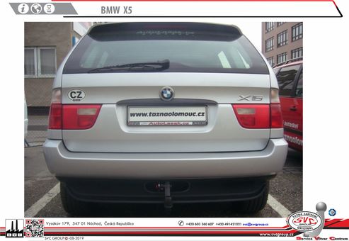 Tažné zařízení BMW X5 (E53) (ne M - nárazník) E53
Maximální zatížení 120 kg
Maximální svislé zatížení bottom kg
Katalogové číslo 027-201