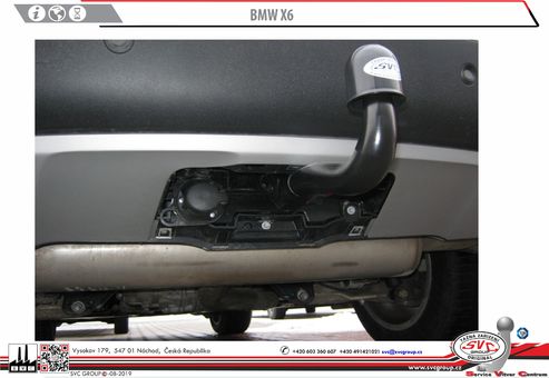 Tažné zařízení BMW X6 E71  06/2007->07/2014
Maximální zatížení 3055 kg
Maximální svislé zatížení bottom kg
Katalogové číslo 048-043