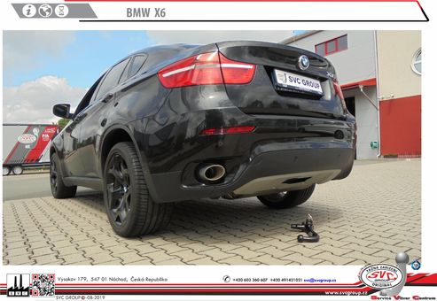 Tažné zařízení BMW X6 E71  06/2007->07/2014
Maximální zatížení 3055 kg
Maximální svislé zatížení bottom kg
Katalogové číslo 048-043