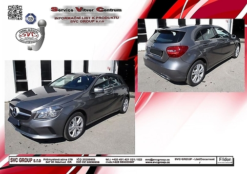 Tažné zařízení Mercedes A-Klasse (W176) (ne AMG / AMG Line) W176
Maximální zatížení 80 kg
Maximální svislé zatížení bottom kg
Katalogové číslo 050-563