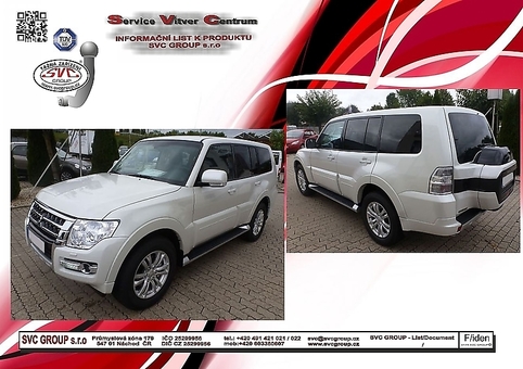 Tažné zařízení Mitsubishi Pajero (V80 / V90) (SWB / LWB) V80 / V90
Maximální zatížení 135 kg
Maximální svislé zatížení bottom kg
Katalogové číslo 044-351