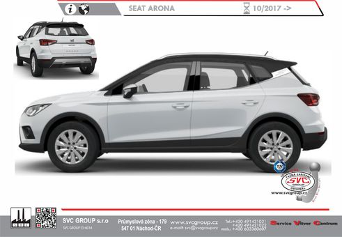 Tažné zařízení Seat Arona (KJ7)
Maximální zatížení 55 kg
Maximální svislé zatížení bottom kg
Katalogové číslo 051-953