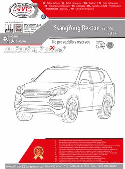 Tažné zařízení Ssang Yong Rexton 2017
Maximální zatížení 145 kg
Maximální svislé zatížení bottom kg
Katalogové číslo 047-591